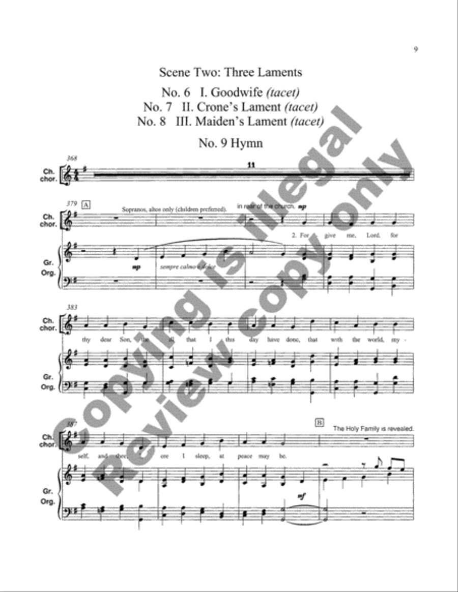 The Wise Women (Choral Score) Choir scores gallery preview page 9