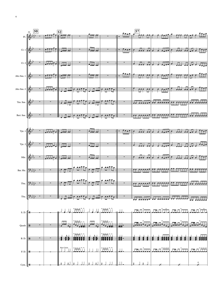 Handclap Marching Band scores gallery preview page 6