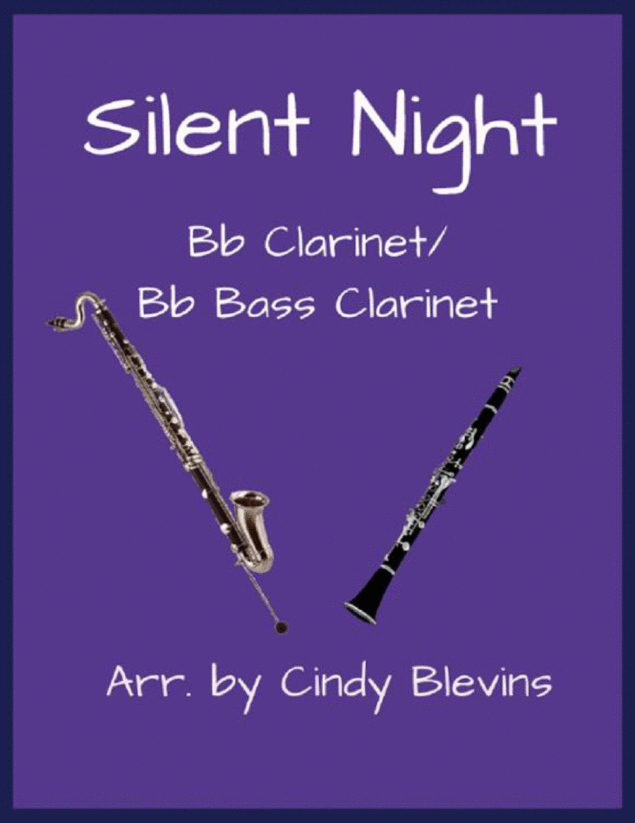 Silent Night, Bb Clarinet and Bb Bass Clarinet Duet image number null