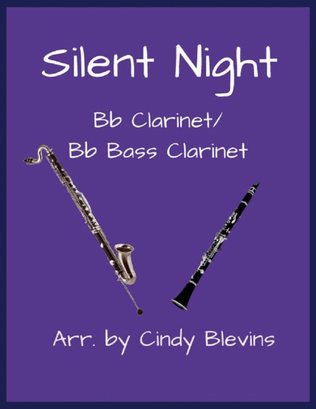 Book cover for Silent Night, Bb Clarinet and Bb Bass Clarinet Duet