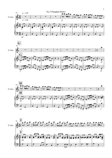 3 Halloween Pieces for Treble Recorder and Piano image number null