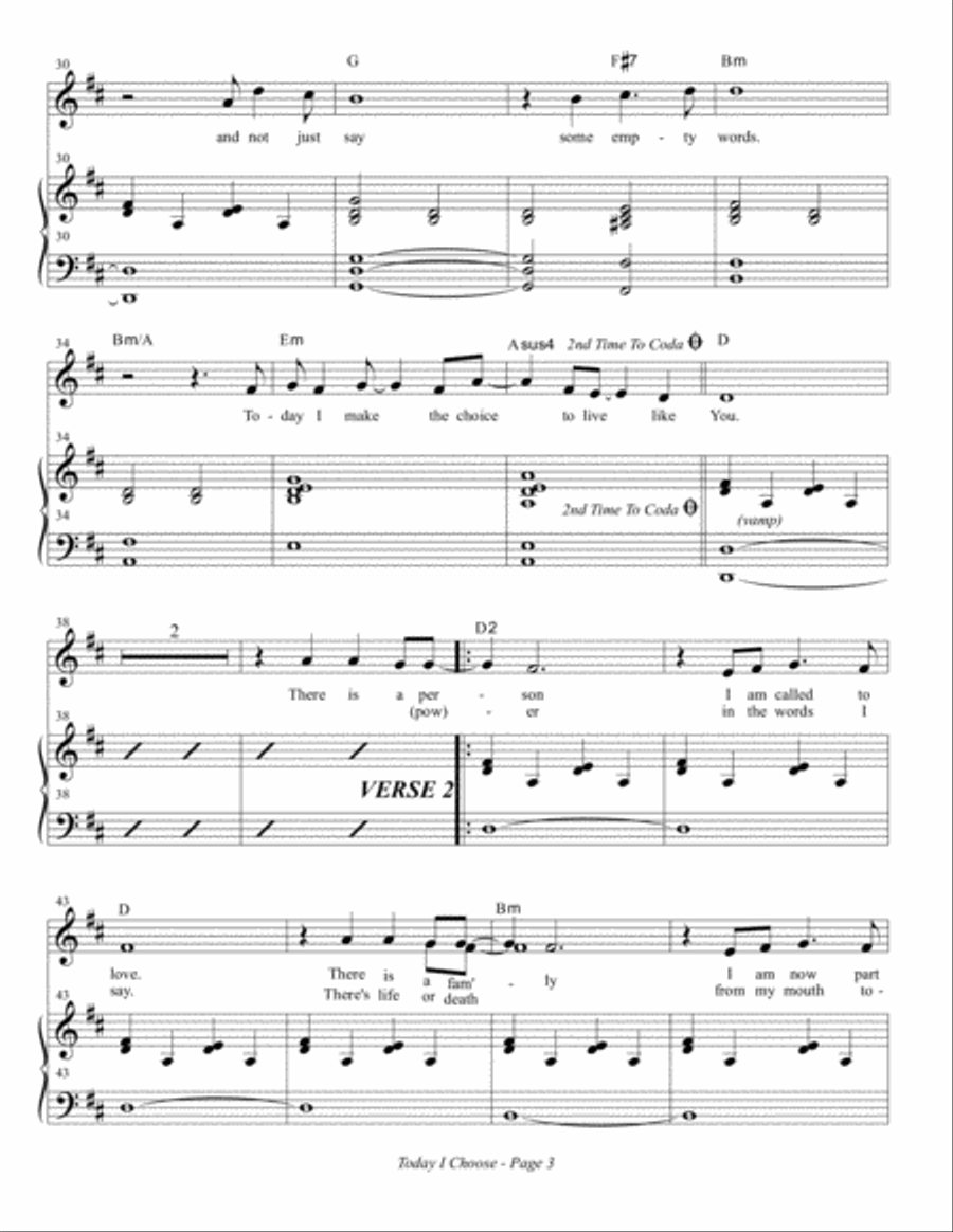Today I Choose (Choir Orch) Choir scores gallery preview page 6