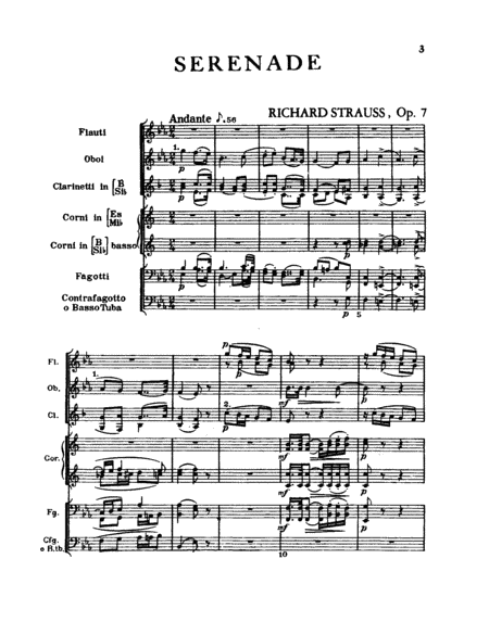 Serenade for 13 Winds, Op. 7