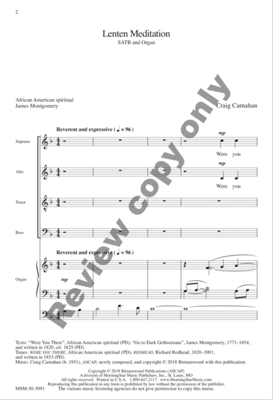 Lenten Meditation Lenten Meditation 4-Part scores gallery preview page 16