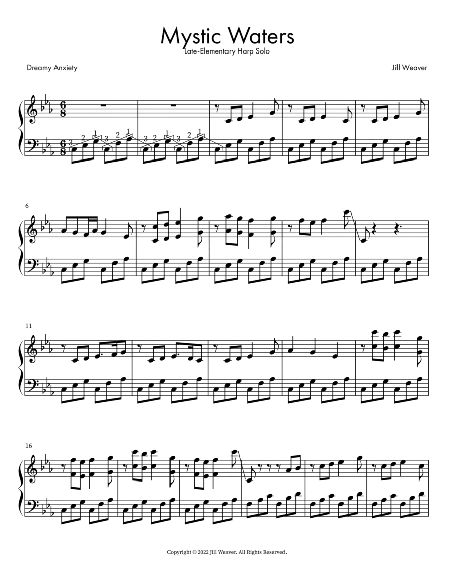Mystic Waters Mystic Waters Harp scores gallery preview page 1
