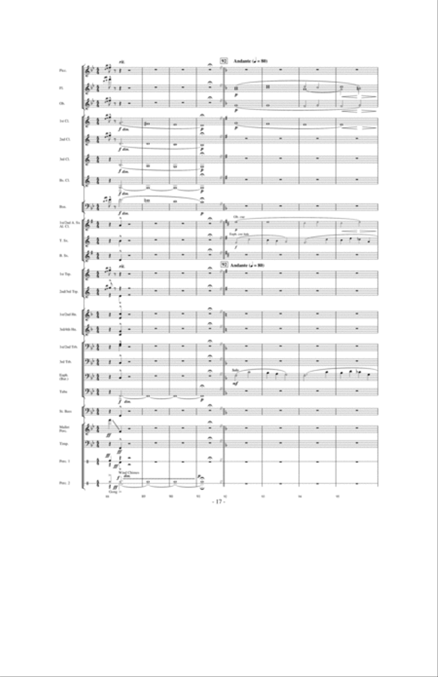 Moonscape Concert Band scores gallery preview page 16