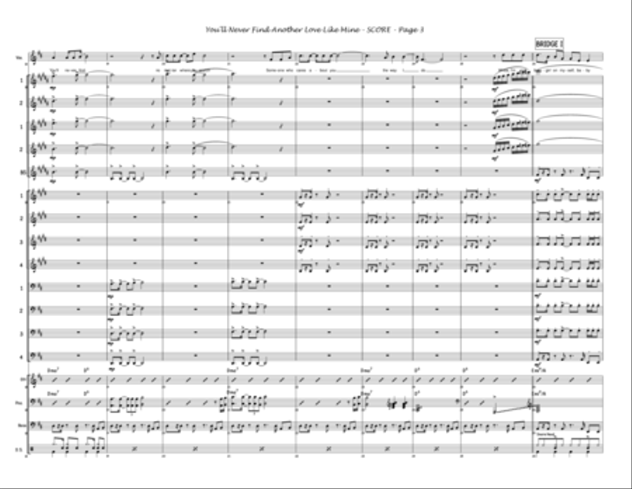 You'll Never Fond Another Love Like Mine Jazz Ensemble scores gallery preview page 3