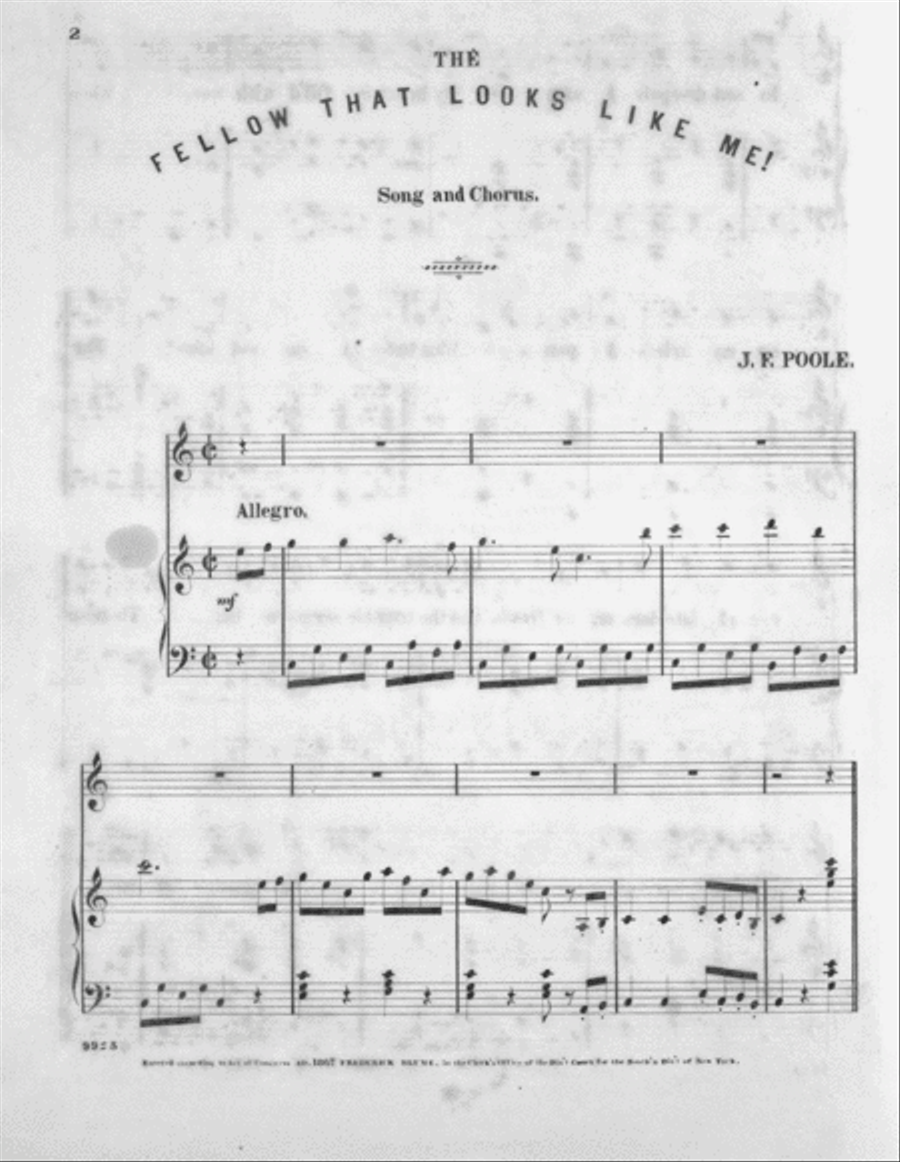 The Great Comic Songs. The Fellow That Looks Like Me Voice scores gallery preview page 2