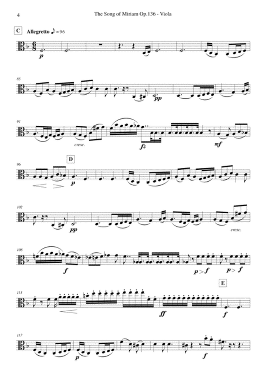 Schubert - The Song of Miriam Op.136 - Viola