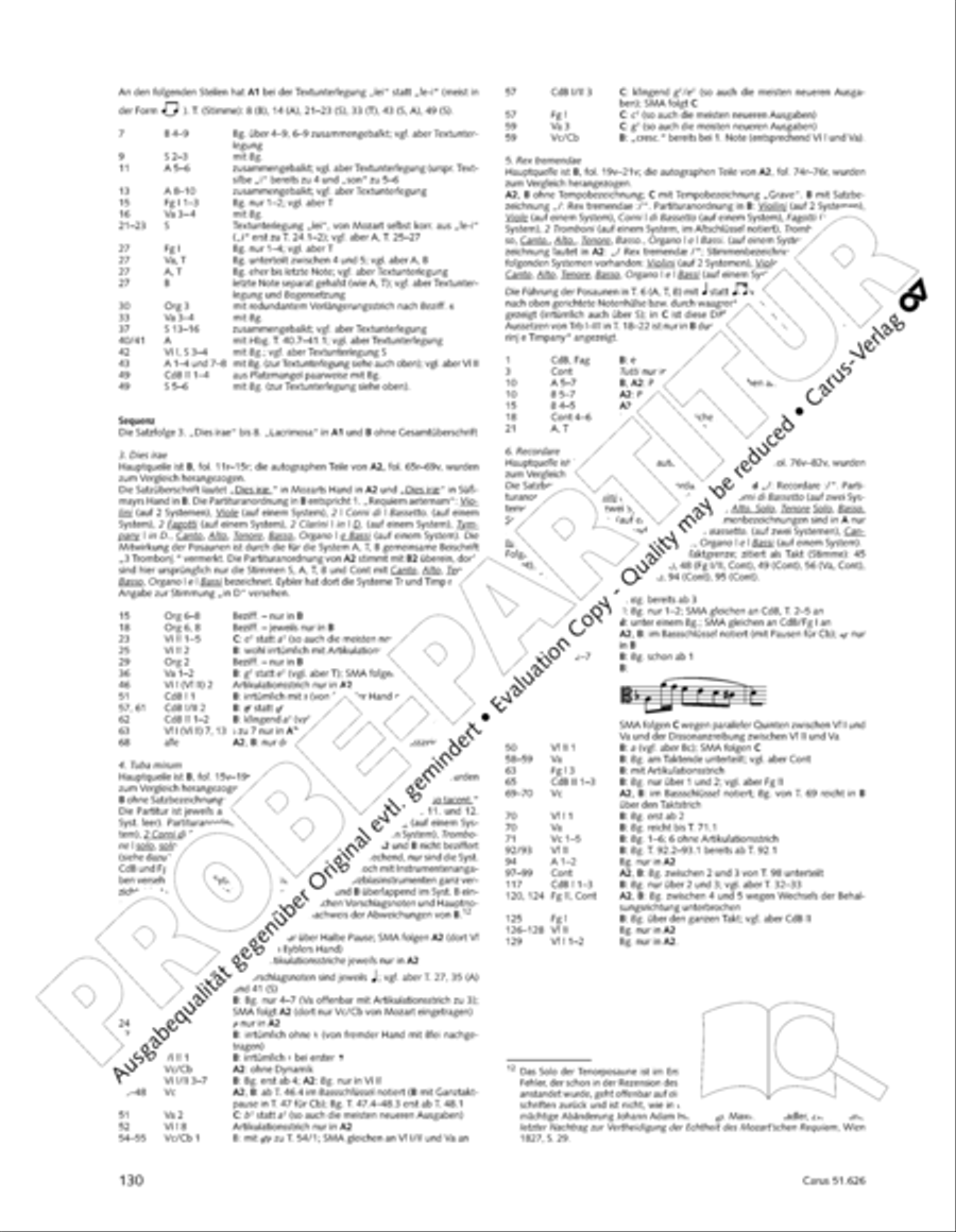Missa longa in C major (Missa longa in C) 4-Part scores gallery preview page 142