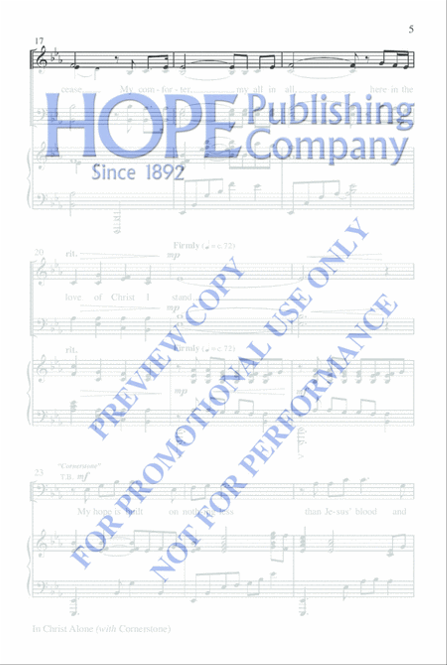 In Christ Alone with Cornerstone Choir scores gallery preview page 4