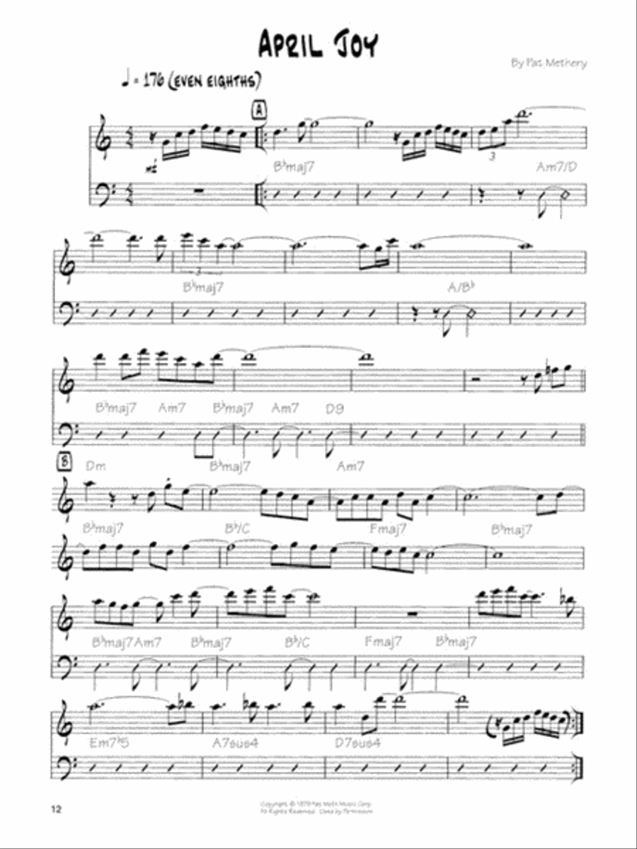 Pat Metheny Songbook Electric Guitar scores gallery preview page 4