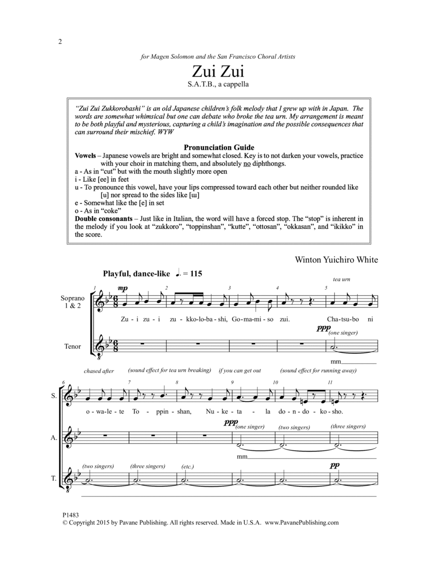 Zui Zui 4-Part scores gallery preview page 1