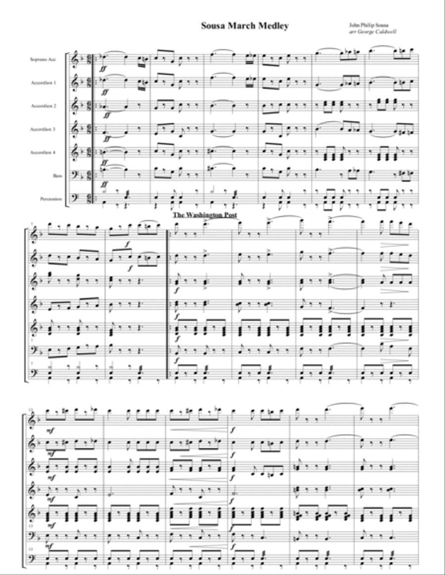 Sousa March Medley School and Community scores gallery preview page 2