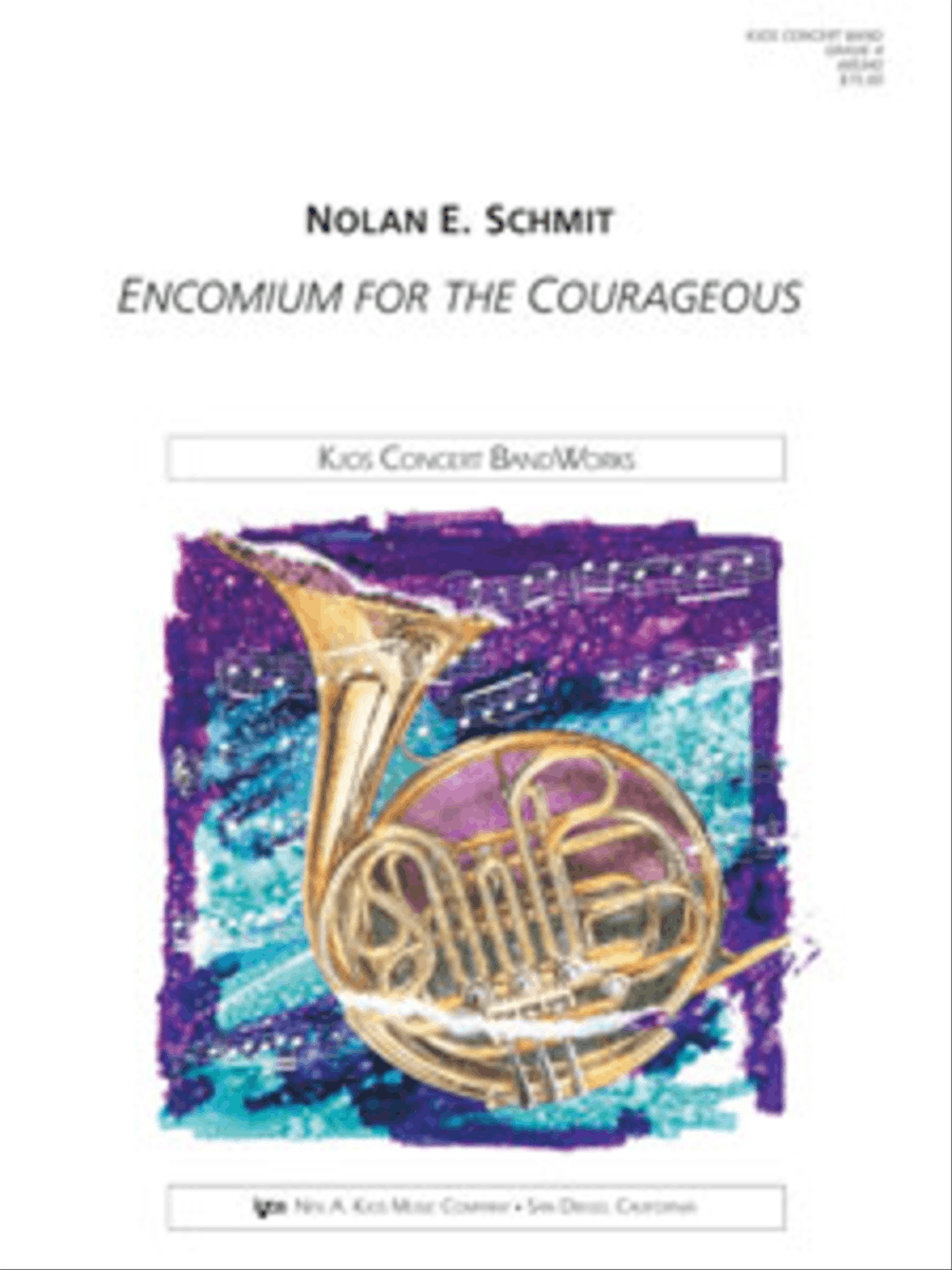 Encomium For the Courageous Concert Band scores gallery preview page 1