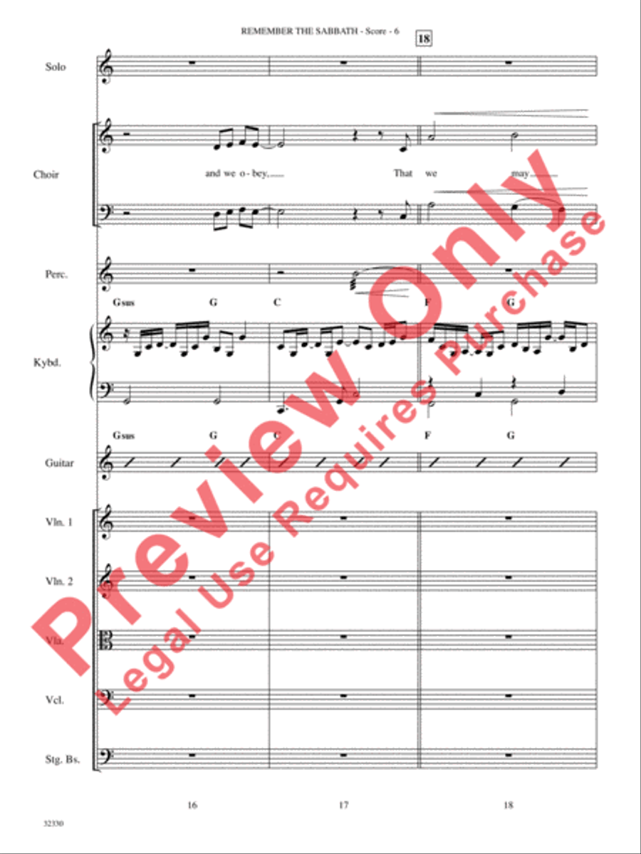 Remember the Sabbath Remember the Sabbath Choir scores gallery preview page 7