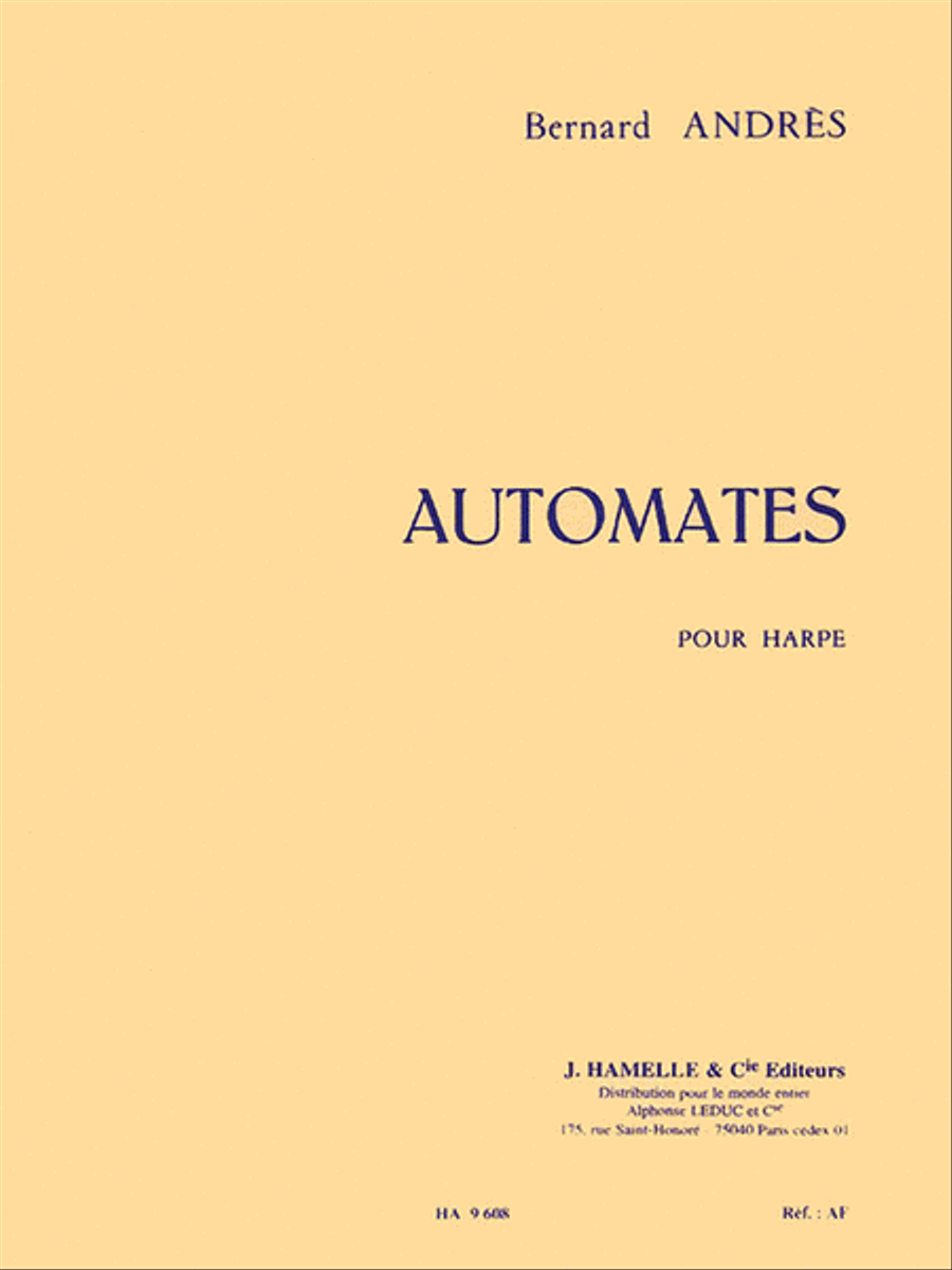 Automates Pour Harpe Harp scores gallery preview page 1