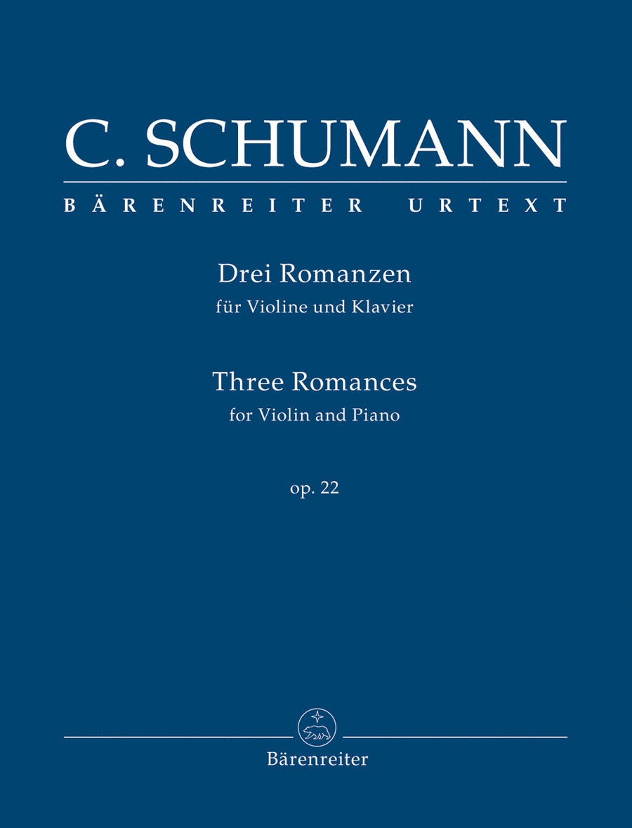 Three Romances for Violin and Piano, op. 22 Violin Solo scores gallery preview page 1