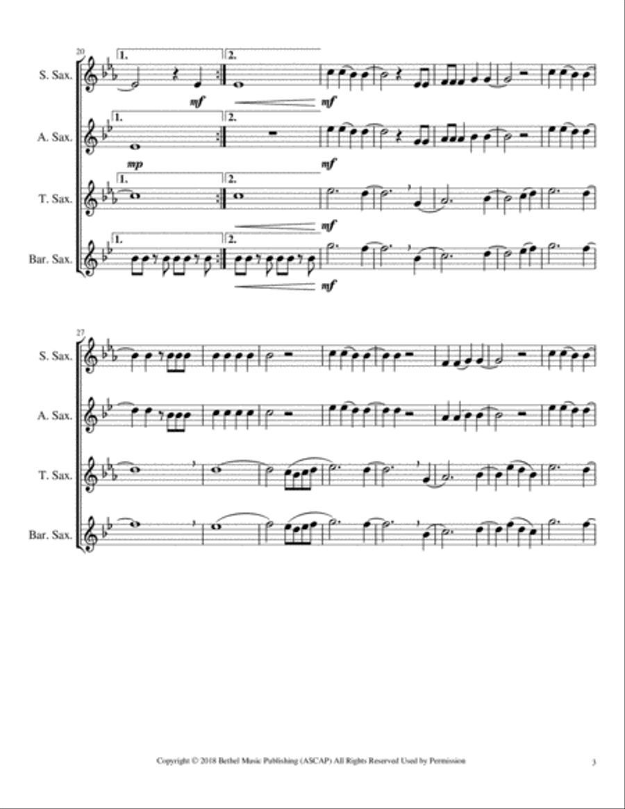 Raise A Hallelujah Raise A Hallelujah Woodwind Quartet scores gallery preview page 3