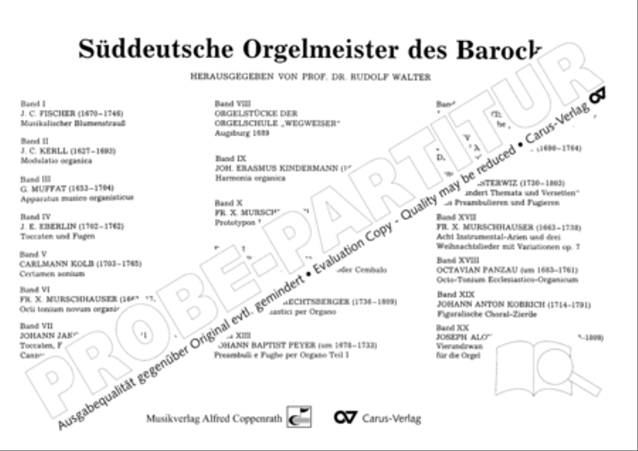 Musikalischer Blumenstrauss Organ Solo scores gallery preview page 51