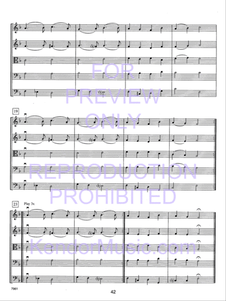 Holiday Strings (Score) String Orchestra scores gallery preview page 43