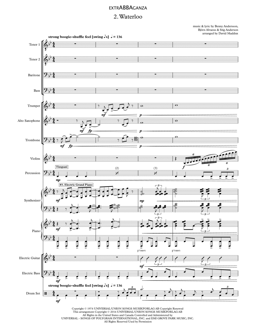 Waterloo Large Ensemble scores gallery preview page 1