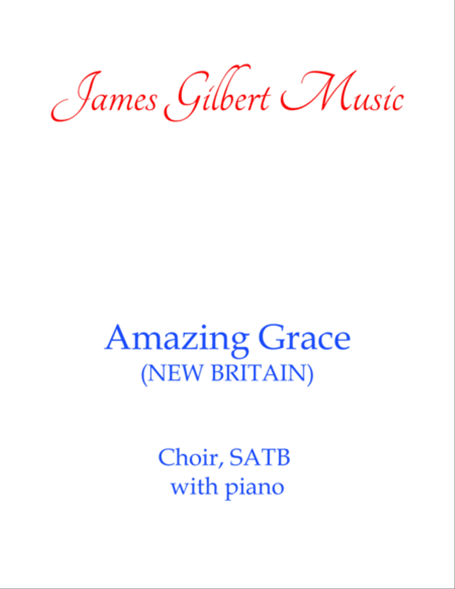 Amazing Grace 4-Part scores gallery preview page 1