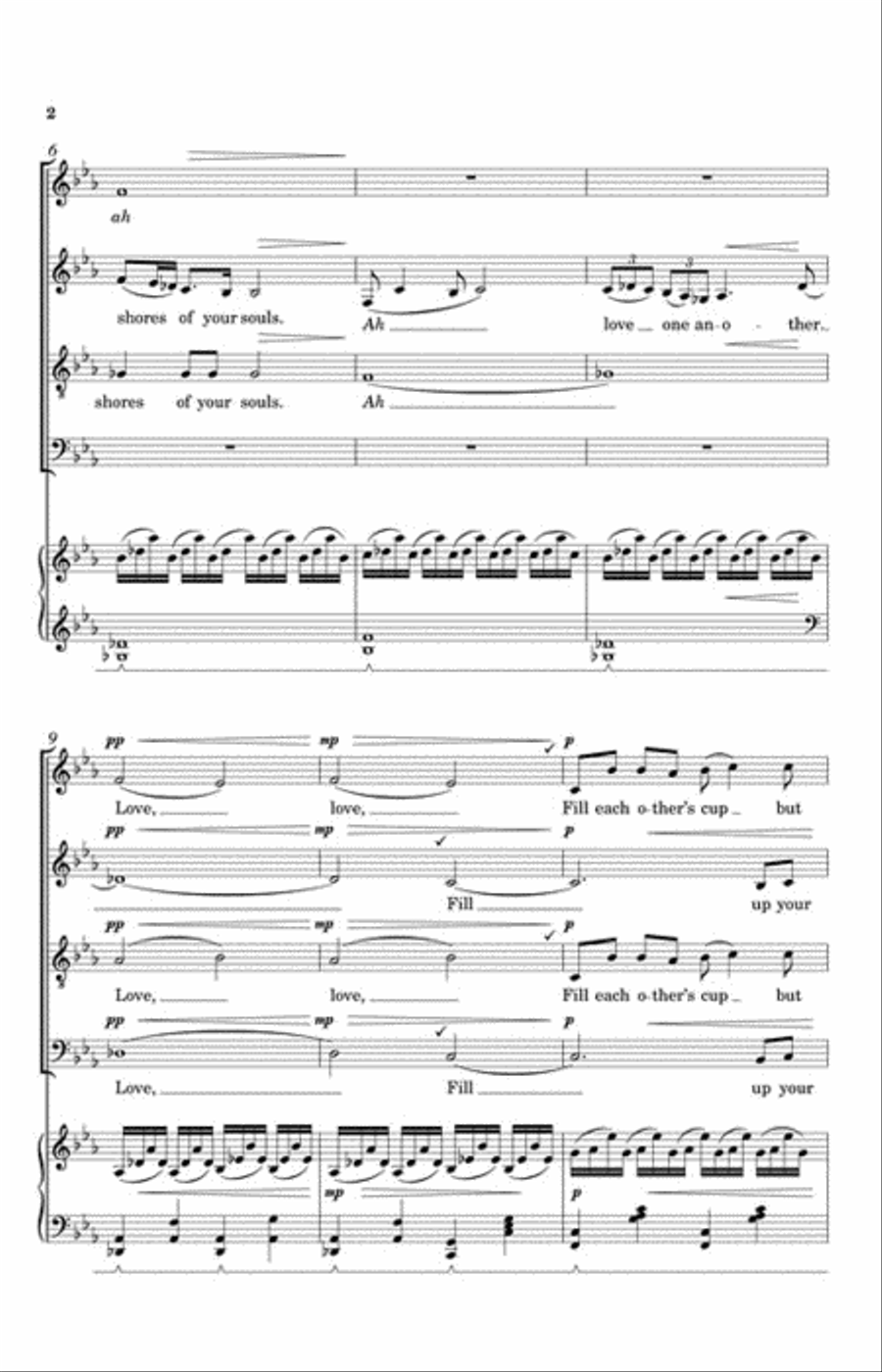 Make Not a Bond of Love Make Not a Bond of Love SSATB scores gallery preview page 3