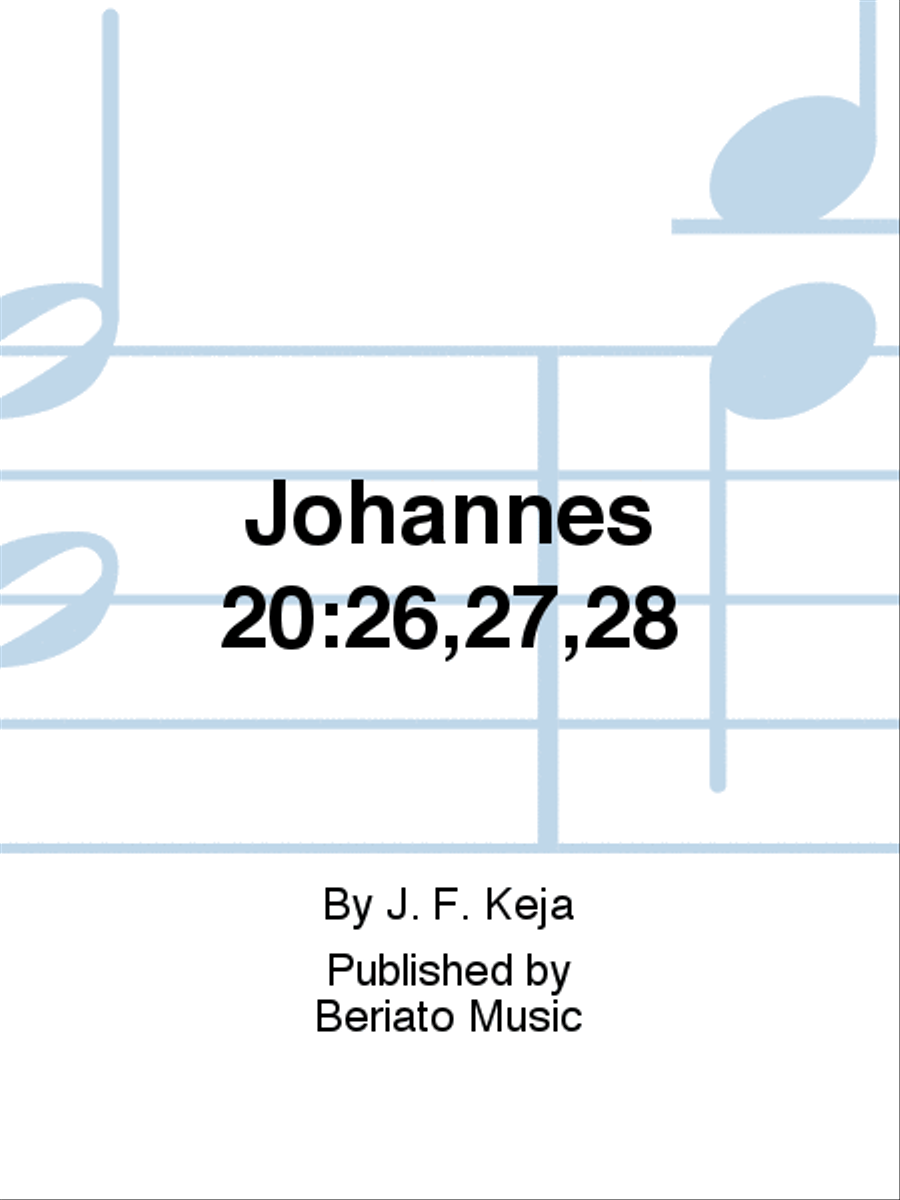 Johannes 20:26,27,28 Johannes 20:26,27,28 Women's Choir scores gallery preview page 1