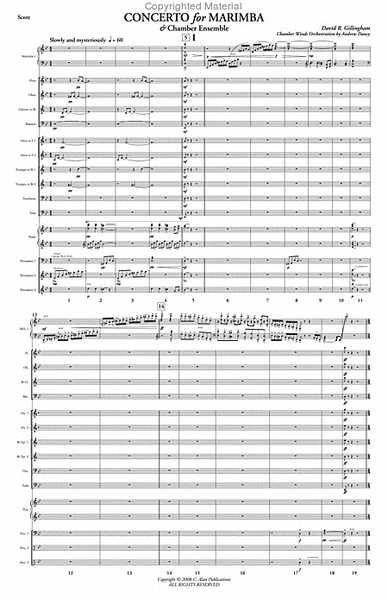 Concerto No. 2 for Marimba & Chamber Ensemble