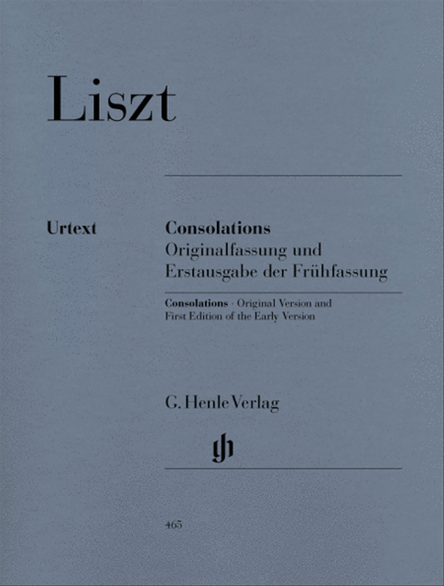 Consolations Piano Solo scores gallery preview page 1