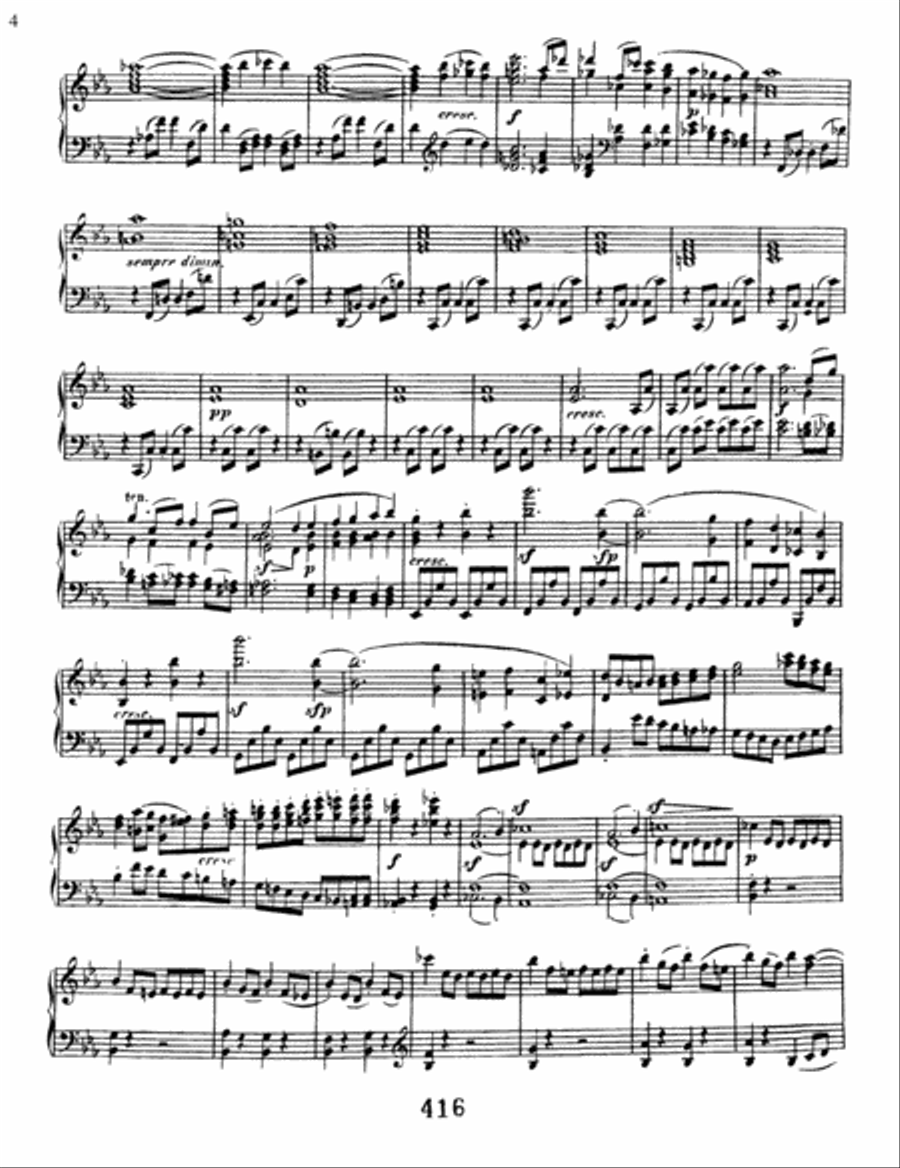 Sonata No. 26 In E-flat Major (les Adieux), Op. 81a Piano Solo scores gallery preview page 4