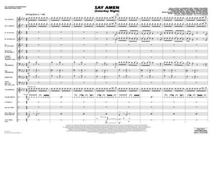 Say Amen (Saturday Night) (arr. Matt Conaway) - Conductor Score (Full Score)