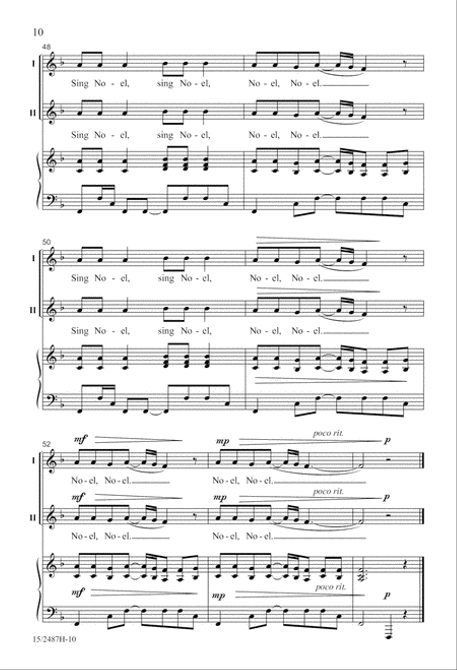Sing We All Noel Sing We All Noel Unison Choir scores gallery preview page 10