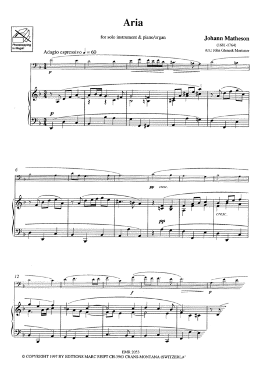 Aria Aria Clarinet Solo scores gallery preview page 3