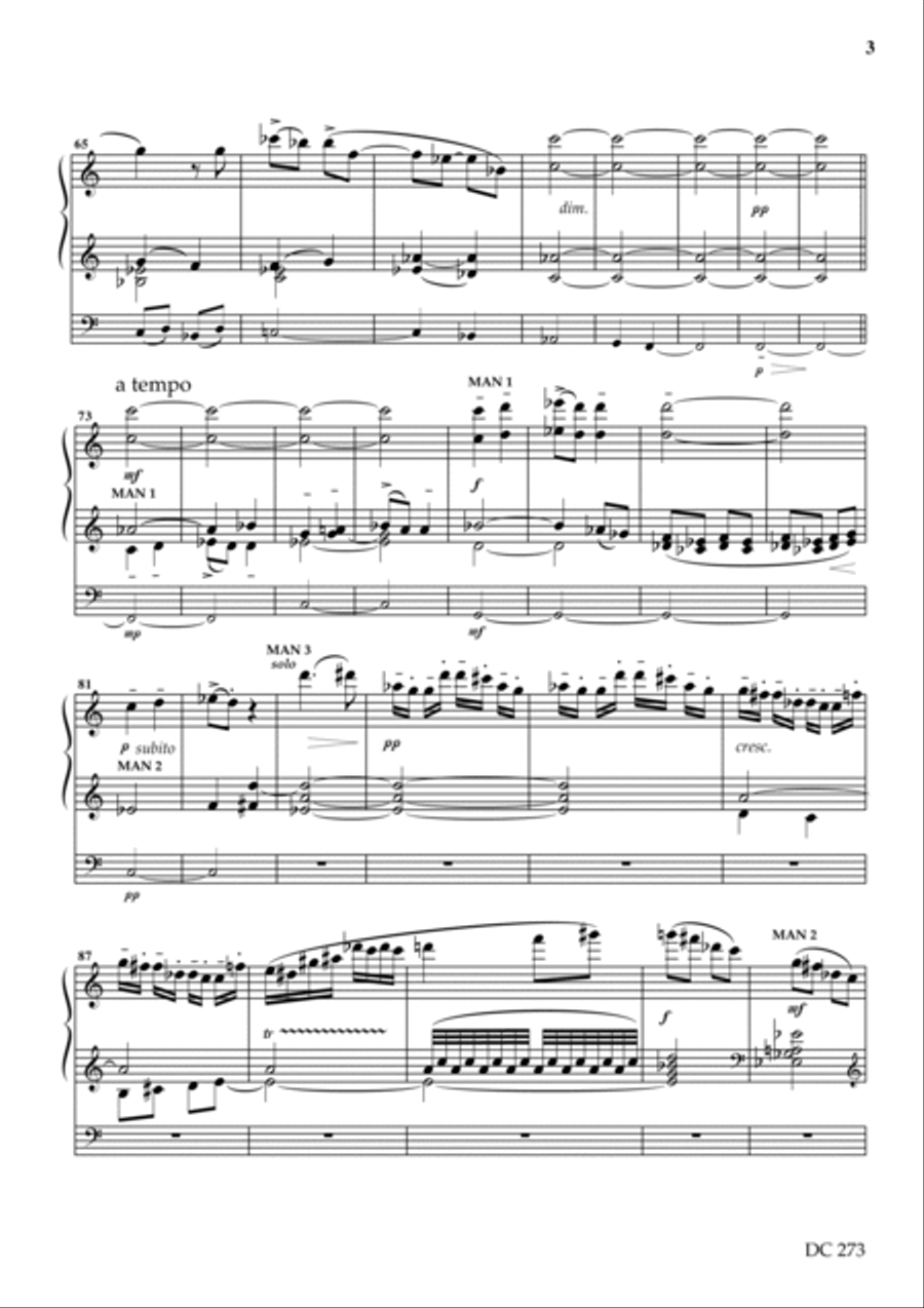 Funeral Music Funeral Music Organ Solo scores gallery preview page 3