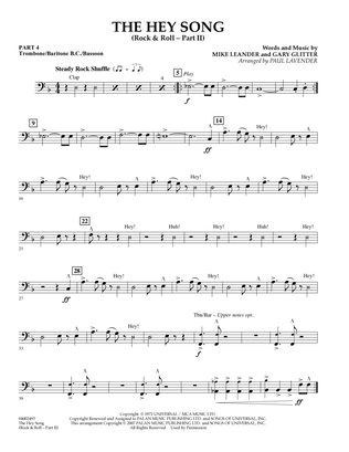 The Hey Song (Rock & Roll Part II) (Flex-Band) - Pt.4 - Trombone/Bar. B.C./Bsn.