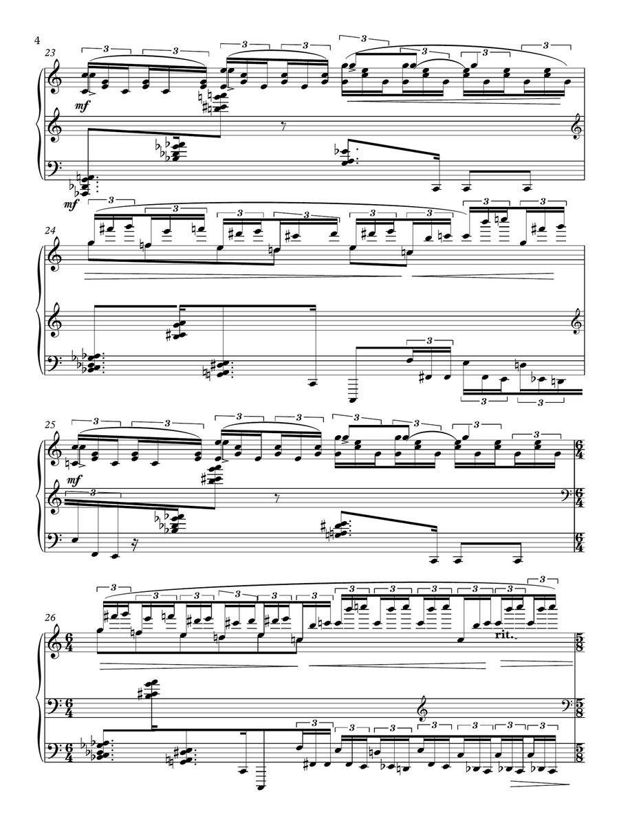 Valle Rhapsodi e Napolonit Piano Solo scores gallery preview page 4