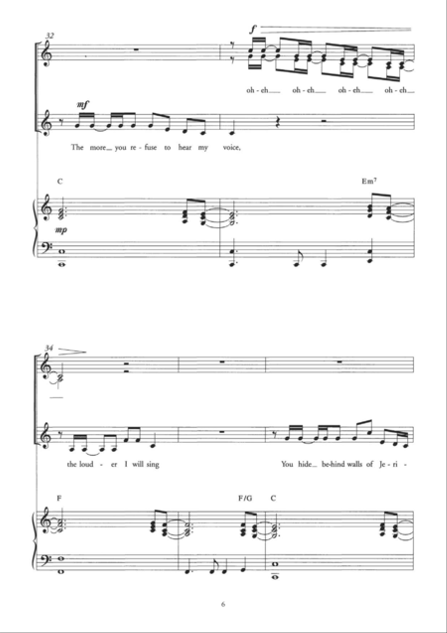 (Something Inside) So Strong (Arr. Berty Rice) Choir scores gallery preview page 6