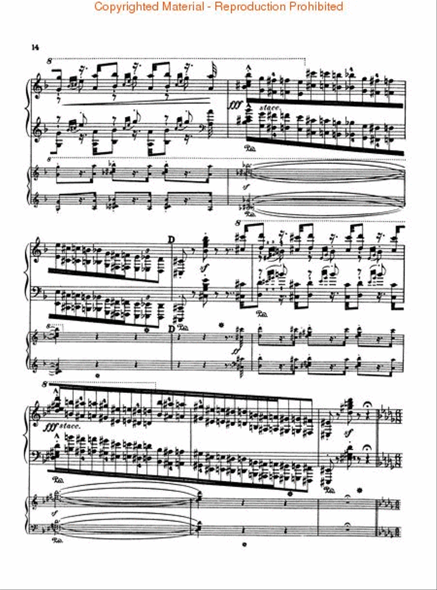 Concerto No. 2 in A Piano scores gallery preview page 3