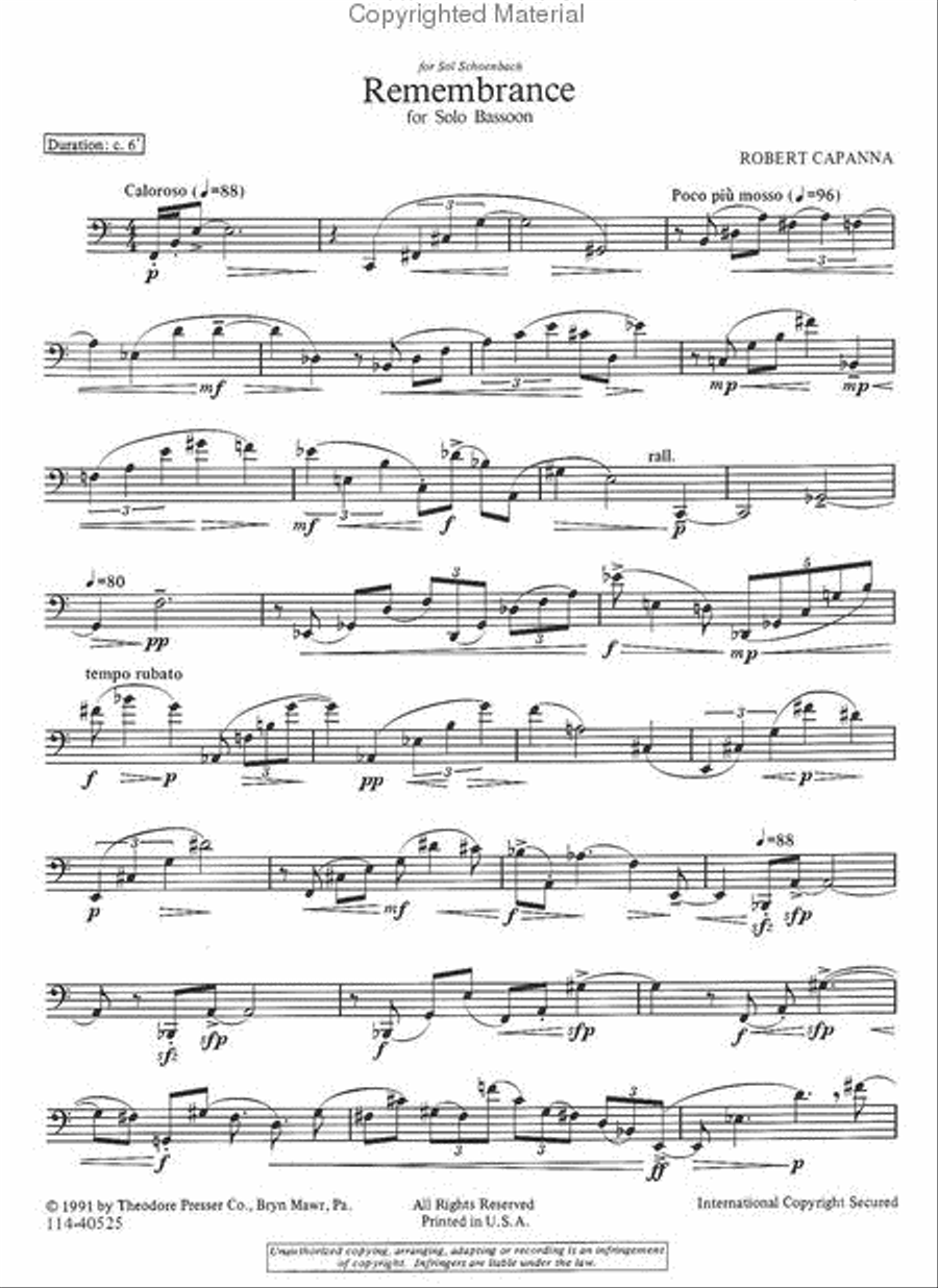Remembrance Chamber Music scores gallery preview page 2