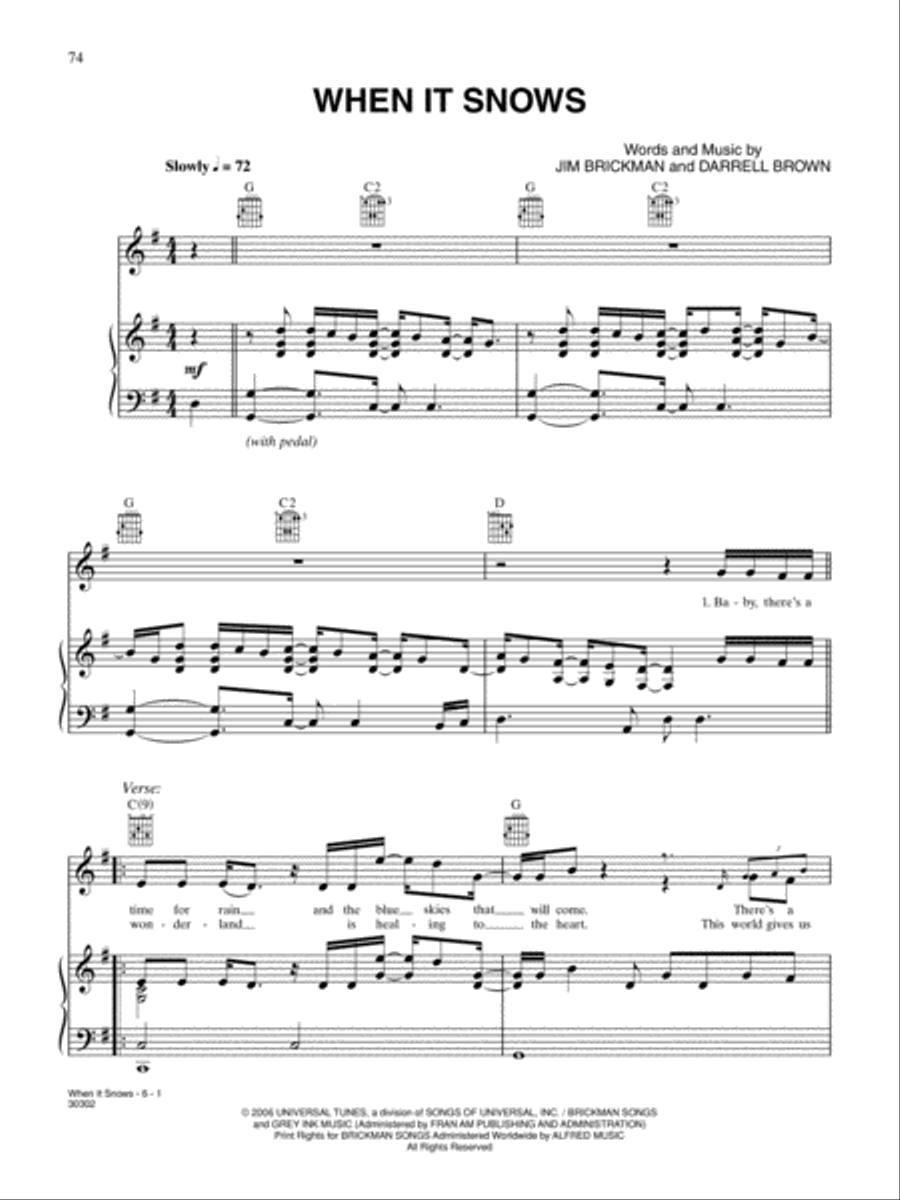 The Essential Jim Brickman Piano, Vocal, Guitar scores gallery preview page 75