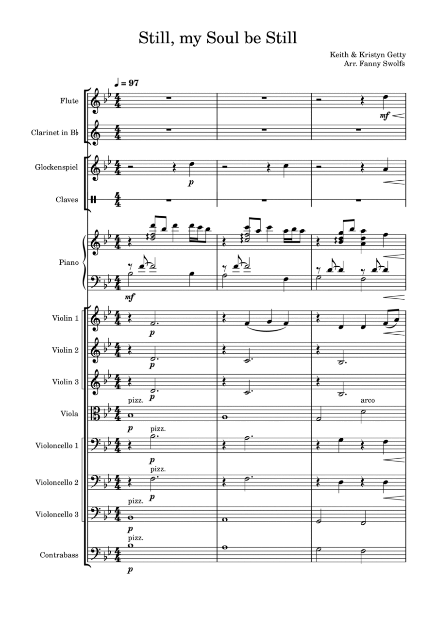 Still, My Soul Be Still String Orchestra scores gallery preview page 1