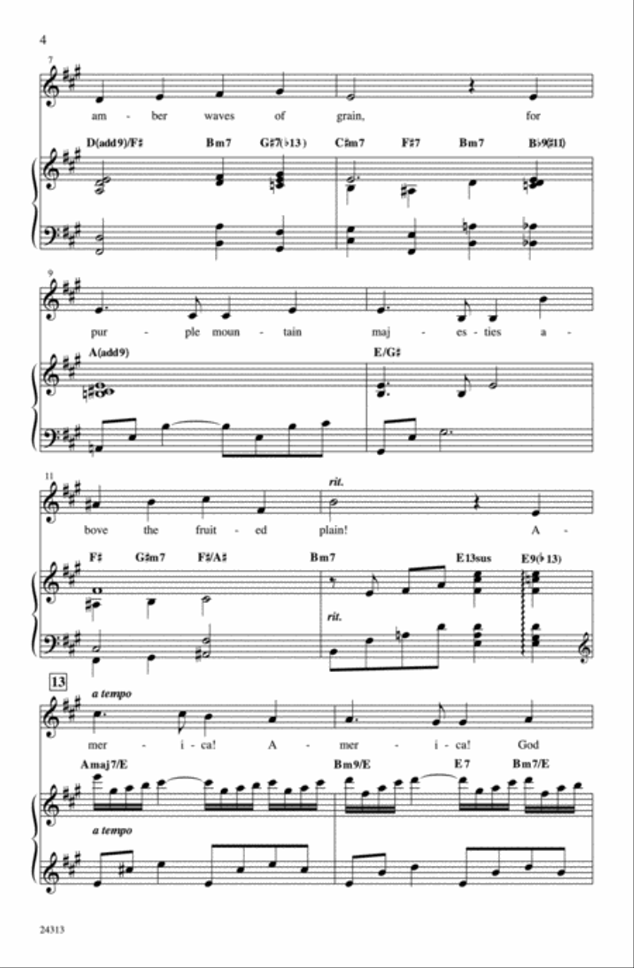 America, the Beautiful Women's Choir scores gallery preview page 13