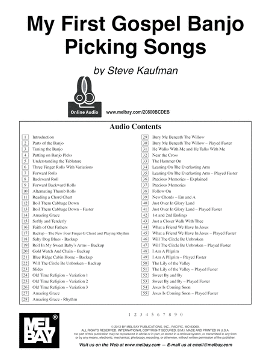 My First Gospel Banjo Picking Songs Banjo scores gallery preview page 2