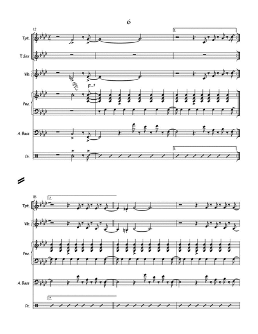 Song For My Father Tenor Saxophone scores gallery preview page 6