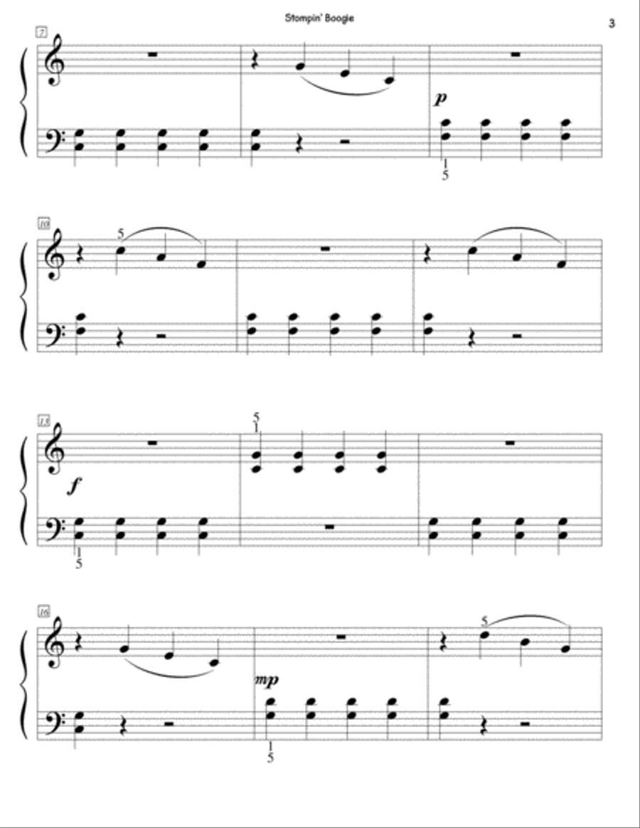 Stompin' Boogie Piano Method scores gallery preview page 3