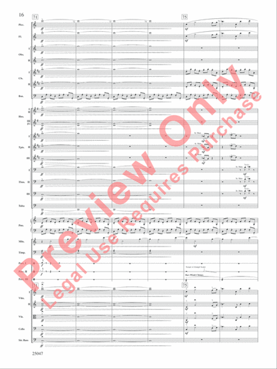The Winds of Poseidon Full Orchestra scores gallery preview page 17
