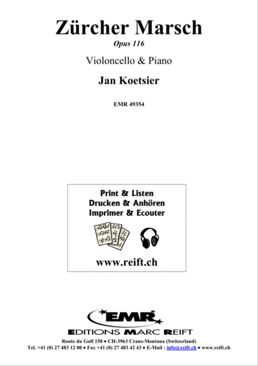 Zurcher Marsch Piano Accompaniment scores gallery preview page 1