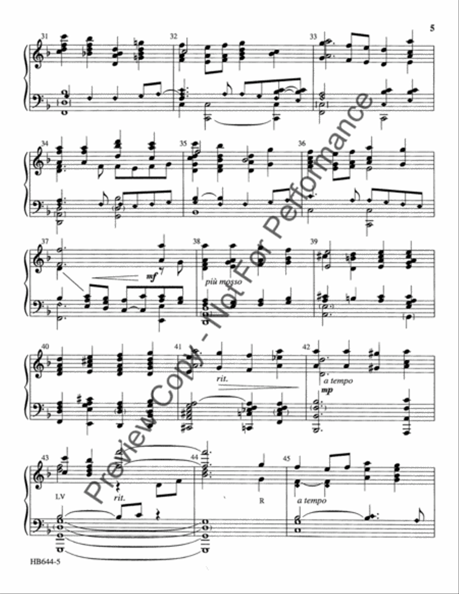 Once In Royal David's City - Buckwalter 5-Octaves scores gallery preview page 6